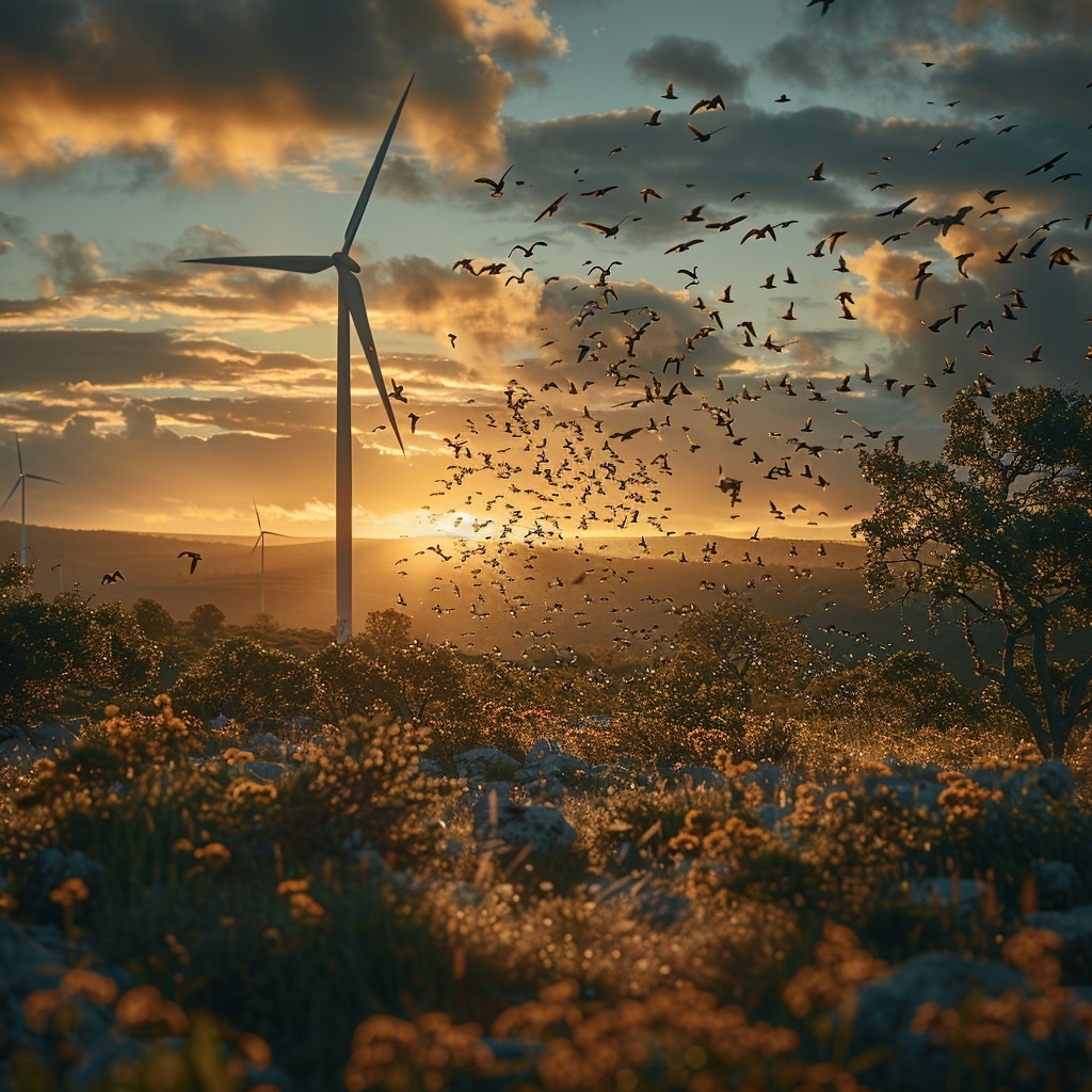 Les impacts des éoliennes sur les oiseaux et les chauves-souris